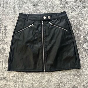 Wild Fable Black and Silver Mini Skirt Night Out